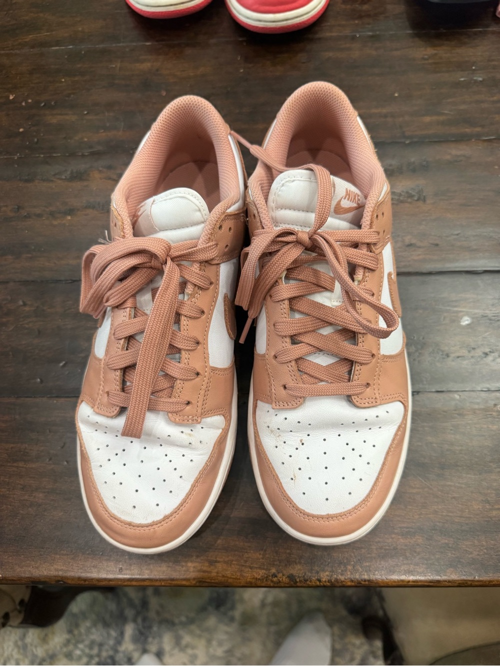 Nike Women’s Low-Top Sneakers in Dusty Rose and White